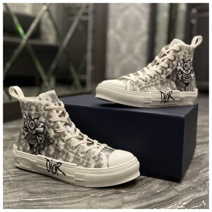 Кросівки Dior B23 High-Top And Shawn, кросівки Діор Б23 хайтоп, кеди Dior and Shawn, кеди Dior B23 High-Top