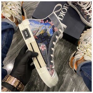 Кросівки Dior B23 High-Top Sorayama Oblique, кросівки dior b23 hiitop, кросівки Dior Sorayama Oblique