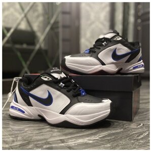 Кроссовки Nike Air Monarch IV White Blue Black, кроссовки найк монарх 4, кросівки Nike Air Monarch 4