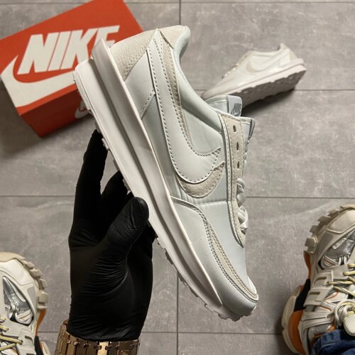 Кросівки Nike LD Waffle Sacai Triple White, кросівки найк вафлі Сакаї