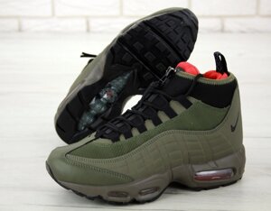 Мужские зимние кроссовки Nike Air Max 95 Sneakerboot Green зима чоловічі зимові кросівки найк аір макс 95 зима