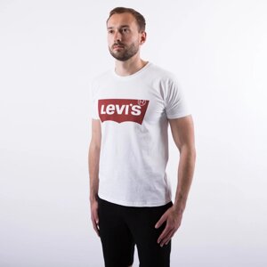 Чоловіча біла футболка з принтом "Levis"