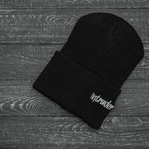 Чоловіча | Жіноча шапка чорна, зимова small logo