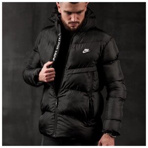 Чоловіча зимова куртка Nike чорна куртка, що утеплює, найк пуховик зимовий