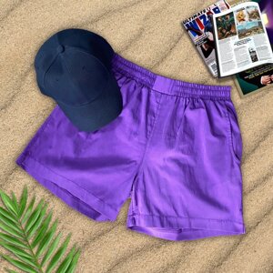 Чоловічі фіолетові пляжні шорти ASOS