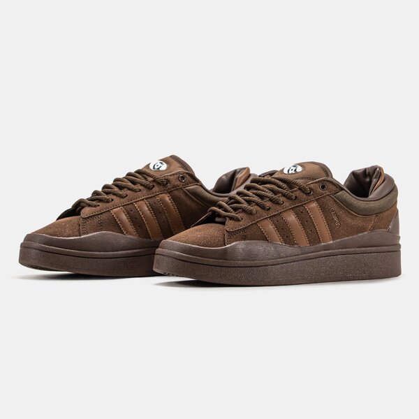 Мужские кроссовки Adidas Campus x Bad Bunny Brown, коричневые
