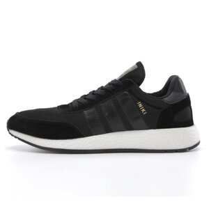 Чоловічі кросівки Adidas INIKI Black White, чорні кросівки Адідас інікі