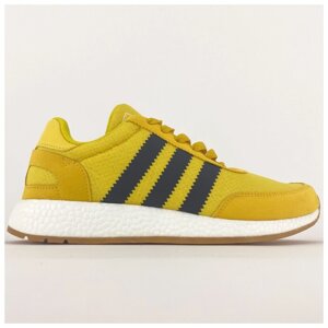 Чоловічі кросівки Adidas INIKI Black Yellow, замшеві жовті кросівки адідас інікі