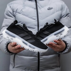 Чоловічі кросівки Adidas NMD S1 Edition Black White, чорно-білі кросівки адідас нмд с1 едішн