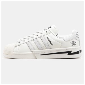 Чоловічі кросівки Adidas Superstar x Neighborhood White, білі шкіряні кросівки адідас суперстар нейборхуд