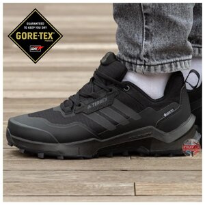 Чоловічі кросівки Adidas Terrex AX4 Gore-Tex GTX Black, чорні кросівки Адідас Терекс AX4 гортекс