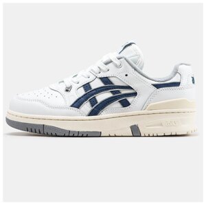 Чоловічі кросівки Asics EX89 White Grand Shark, білі шкіряні кросівки асикс EX89 шарк