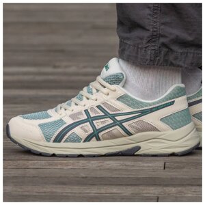 Чоловічі кросівки Asics Gel-Connected 4 Beige Mint, м'ятні шкіряні кросівки асікс гель коннектед 4