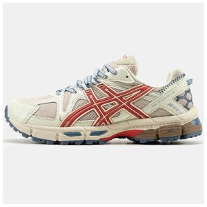 Чоловічі кросівки Asics Gel-Kahana 8 Beige Red Blue, бежеві шкіряні кросівки асікс гель кахана 8