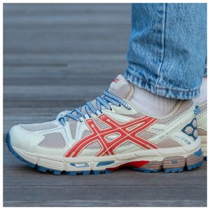 Чоловічі кросівки Asics Gel-Kahana 8 Beige Red Blue весна-осінь, шкіряні бежеві кросівки асикс гель кахана 8