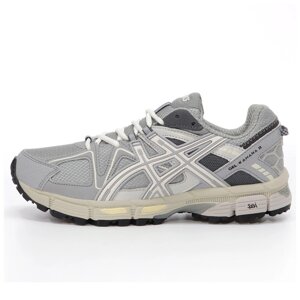 Чоловічі кросівки Asics Gel Kahana 8 Grey Beige, сірі шкіряні кросівки асікс гель кахана 8