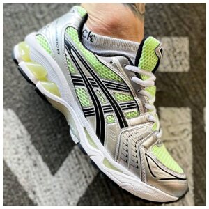 Чоловічі кросівки Asics Gel-Kayano 14 Silver Green, сріблясті кросівки асікс гель каяно 14 зелені