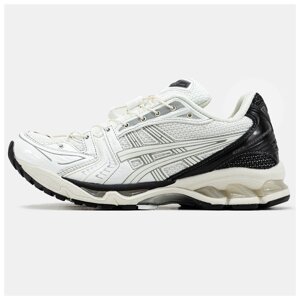 Чоловічі кросівки Asics Gel-Kayano 14 White Black, білі шкіряні кросівки асикс гель каяно 14