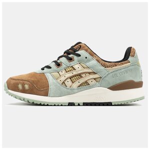 Чоловічі кросівки Asics Gel-Lyte III 3 Brown Mint, замшеві кросівки асикс гель лайт 3
