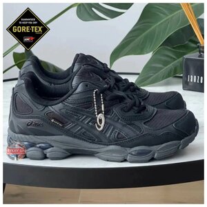 Чоловічі кросівки Asics Gel-NYC Full Black Gore-Tex GTX, водонепроникні кросівки асикс гель нік гортекс