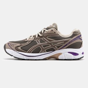 Чоловічі кросівки Asics GT-2160 Brown Purple White, коричневі шкіряні кросівки асикс гт 2160