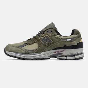 Чоловічі кросівки New Balance 2002R Protection Pack Khaki хакі замшеві кросівки Нью-Беланс 2002 NB 2002 нб