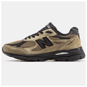 Чоловічі кросівки New Balance 990 Khaki Black, хакі замшеві кросівки нью беленс беланс 990 NB 990 зелені нб