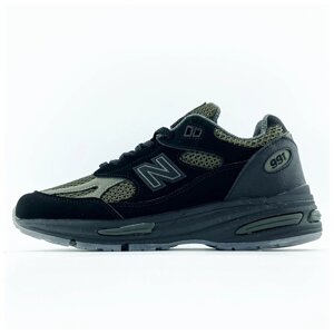 Чоловічі кросівки New Balance 991v2 Stone Island Black Khaki U991SD2, хакі нью беланс 991 Miuk стогін айленд NB