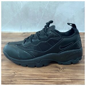 Чоловічі кросівки Nike ACG Air Mada Black весна-осінь, чорні шкіряні кросівки найк асг аїр мада