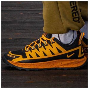 Чоловічі кросівки Nike ACG Air Nasu Gore-Tex Low Black Yellow, жовті кросівки найк асг аір насу гір текс