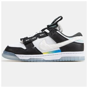 Чоловічі кросівки Nike Air Dunk Remastered Black White, чорно-білі шкіряні найк аір данк