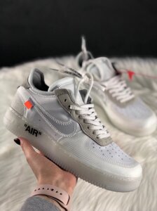 Чоловічі кросівки Nike Air Force 1 Низькі білі, чоловічі кросівки Nike Air Force 1 Риболовля