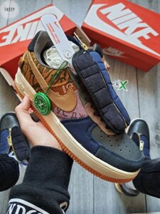 Чоловічі кросівки Nike Air Force 1 Low Travis Scott Cactus Jack