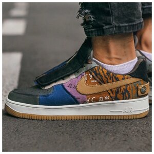 Чоловічі кросівки Nike Air Force 1 Low x Travis Scott Cactus Jack, кросівки найк аїр форс 1 лов Тревіс скотт