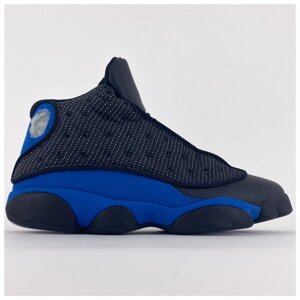 Чоловічі кросівки Nike Air Jordan 13 Чорний синій, чорні шкіряні кросівки Nike Air Jordan 13 Замела