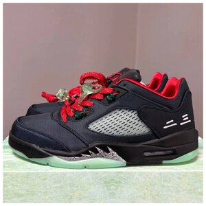 Чоловічі кросівки Nike Air Jordan 5 Retro Low SP Black, чорні кросівки найк аїр джордан V ретро