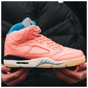 Чоловічі кросівки Nike Air Jordan 5 X DJ Khaled Pink Retro, Pink Leather Nike Air Jordan 5 Retro