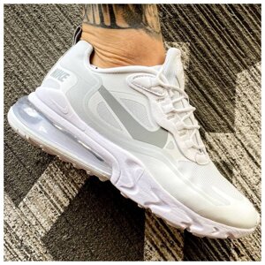 Чоловічі кросівки Nike Air Max 270 React White, білі кросівки найк аїр макс 270 реакт