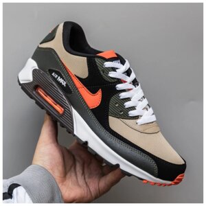 Чоловічі кросівки Nike Air Max 90 Tweed Dark Army DH4619-200 Beige Black Orange, кросівки найк аїр макс 90