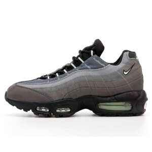 Чоловічі кросівки Nike Air Max 95 Grey Black HM0622-001, сірі замшеві кросівки найк аїр макс 95