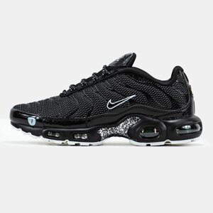 Чоловічі кросівки Nike Air Max Plus TN Black White, чорно-білі кросівки найк аїр макс тн плюс чорні