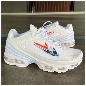 Чоловічі кросівки Nike Air Max TN Plus 3 LTR White Orange Blue, білі кросівки найк аїр макс тн плюс III