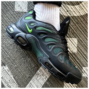 Чоловічі кросівки Nike Air Max TN Plus Drift "Volt", чорні кросівки найк аїр макс тн плюс дрифт