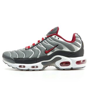 Чоловічі кросівки Nike Air Max TN Plus Silver Red, сірі кросівки найк аїр макс тн плюс