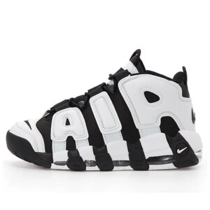 Чоловічі кросівки nike air max uptempo чорний білий більше, чорно -білі шкіряні кросівки Nike Air Sea Apempo