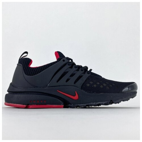 Nike air presto woven hotsell black red