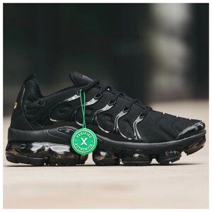 Чоловічі кросівки Nike Air VaporMax Plus Black, чорні кросівки найк аїр вапормакс плюс