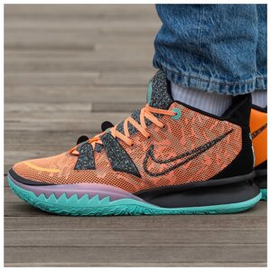 Чоловічі кросівки Nike Kyrie 7 Atomic Orange, помаранчеві кросівки найк кайрі 7