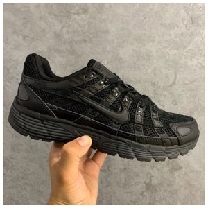 Чоловічі кросівки Nike P-6000 Black, чорні шкіряні кросівки найк P-6000