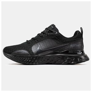 Чоловічі кросівки Nike React Infinity Run Black, чорні кросівки найк реакт інфініті ран